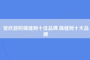 受欢迎的填缝剂十佳品牌,填缝剂十大品牌