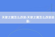 天使之翼怎么改装(天使之翼怎么改装装备)