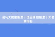 名气大的拖把池十佳品牌,拖把池十大名牌排名