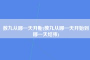 数九从哪一天开始(数九从哪一天开始到哪一天结束)