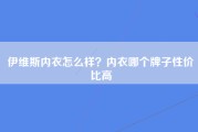 伊维斯内衣怎么样？内衣哪个牌子性价比高