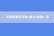 中国装青花汾酒53度2022价格一览