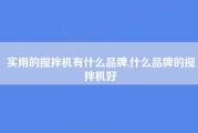 实用的搅拌机有什么品牌,什么品牌的搅拌机好