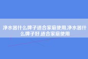 净水器什么牌子适合家庭使用,净水器什么牌子好,适合家庭使用