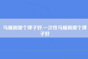 马桶刷哪个牌子好,一次性马桶刷哪个牌子好