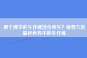 哪个牌子的牛仔裤适合养牛？推荐几款最适合养牛的牛仔裤