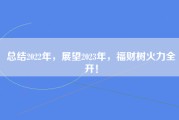 总结2022年，展望2023年，福财树火力全开！