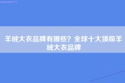羊绒大衣品牌有哪些？全球十大顶级羊绒大衣品牌
