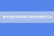 娇小的近义词和反义词(姣小的近义词)