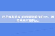 巨龙逸家地板|回顾砥砺前行的2022，展望未来可期的2023