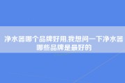 净水器哪个品牌好用,我想问一下净水器哪些品牌是最好的