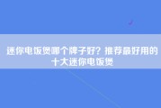 迷你电饭煲哪个牌子好？推荐最好用的十大迷你电饭煲