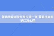 黄鹤楼软圆梦红多少钱一条 黄鹤楼软圆梦红怎么样