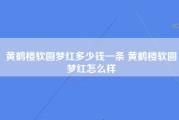 黄鹤楼软圆梦红多少钱一条 黄鹤楼软圆梦红怎么样