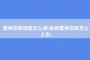 雷神宫殿钥匙怎么用(原神雷神宫殿怎么上去)