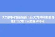 大力神杯的前身是什么(大力神杯的前身是什么为什么是雷米特杯)