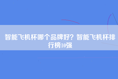 智能飞机杯哪个品牌好？智能飞机杯排行榜10强